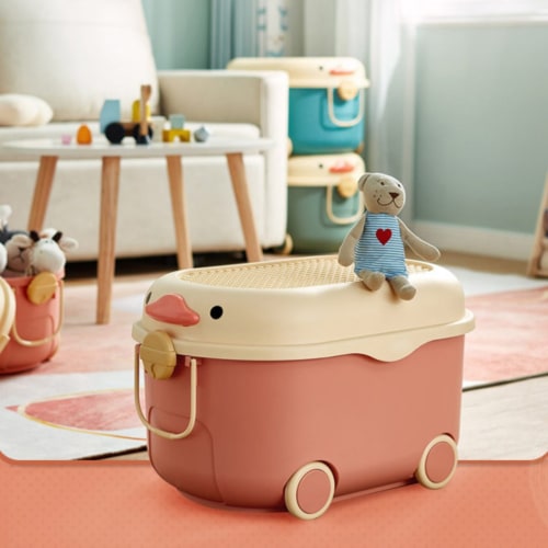 Childrens storage boxes on wheels store